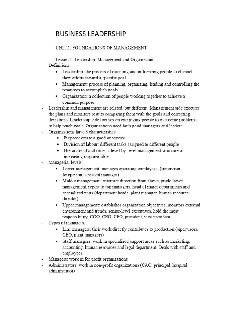 Foundations of Business Leadership | PDF | Leadership | Job Satisfaction