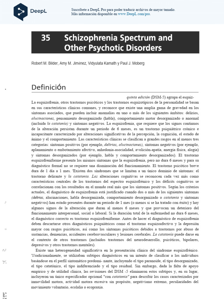Ch35_Schizophrenia Spectrum and Other Psychotic Disorders1 Es PDF