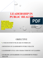 3 - Leadership in Public Health BB