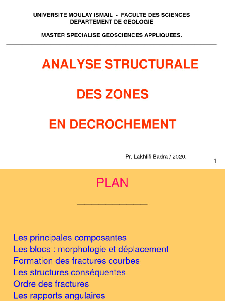 Analyse des zones en décrochement | PDF | Élasticité (Physique ...