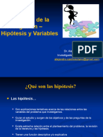 Hipotesis y Variables