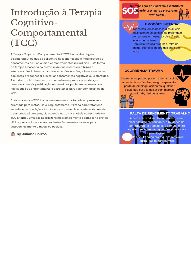 Introducao A Terapia Cognitivo Comportamental Tcc Pdf Terapia