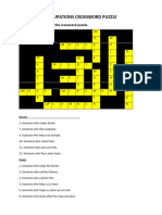 Jobs and Occupations Crossword Puzzle