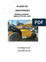 Plano de Manutenção - Haulotte HTL-3510