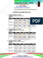 Horarios Del Programa Vacaciones Útiles Municipales