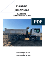 3.1 - Plano de Manutenção - Caminhão VW 24.250