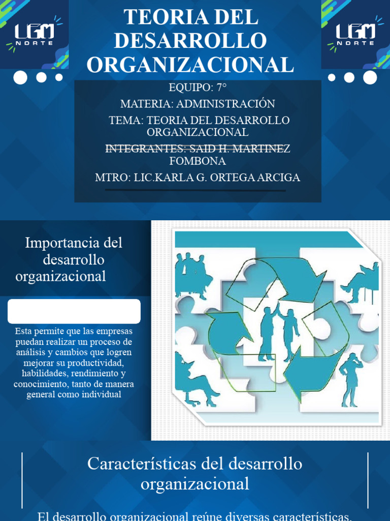 Teoria Del Desarrollo Organizacional | PDF | Desarrollo cognitivo