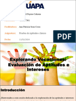 Tarea 1 y 2 de Pruebas de Aptitudes e Interes