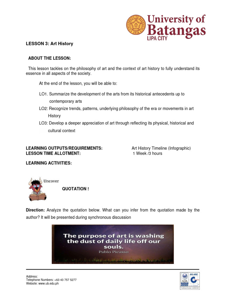 Lesson 3 Art History Download Free Pdf Paleolithic Renaissance