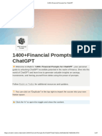 1400+financial Prompts For ChatGPT