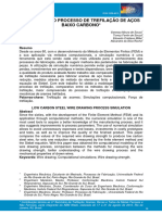 Simulação Do Processo de Trefilação de Aços Baixo Carbono : Resumo