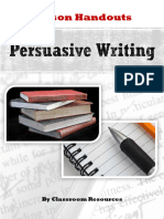 Persuasive Writng Handout