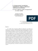 What Conditions Favor Effective Public Transparency A Review Articlerevista de Estudios Politicos