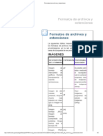 Formatos de Archivos y Extensiones