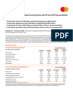 4Q23 Mastercard Earnings Release