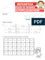 La Multiplicacion y Sus Propiedades para Tercero de Primaria