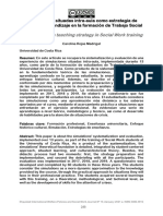 Simulaciones Situadas Intra-Aula Como Estrategia de Enseñanza-Aprendizaje en La Formación de Trabajo Social