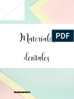 Materiales Dentales