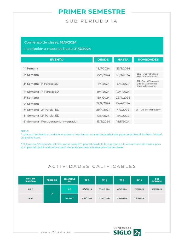 calendarioededh2024 PDF Argentina