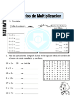 Multiplicacion Ejercitación