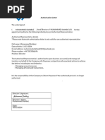 PayPal Authorization Letter Template | PDF