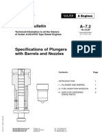 Service Bulletin A-7.2: 19.12.97 Technical Information To All The Owners of Sulzer A/AS/AT25 Type Diesel Engines