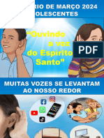 1a Aula - Slides - ADO - Seminario Marco 2024 - Ouvindo A Voz Do Espirito Santo - So A Voz Do Senhor Nos Traz Direcao Segura