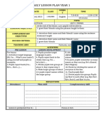  Lesson Plan Year 1 Supermind