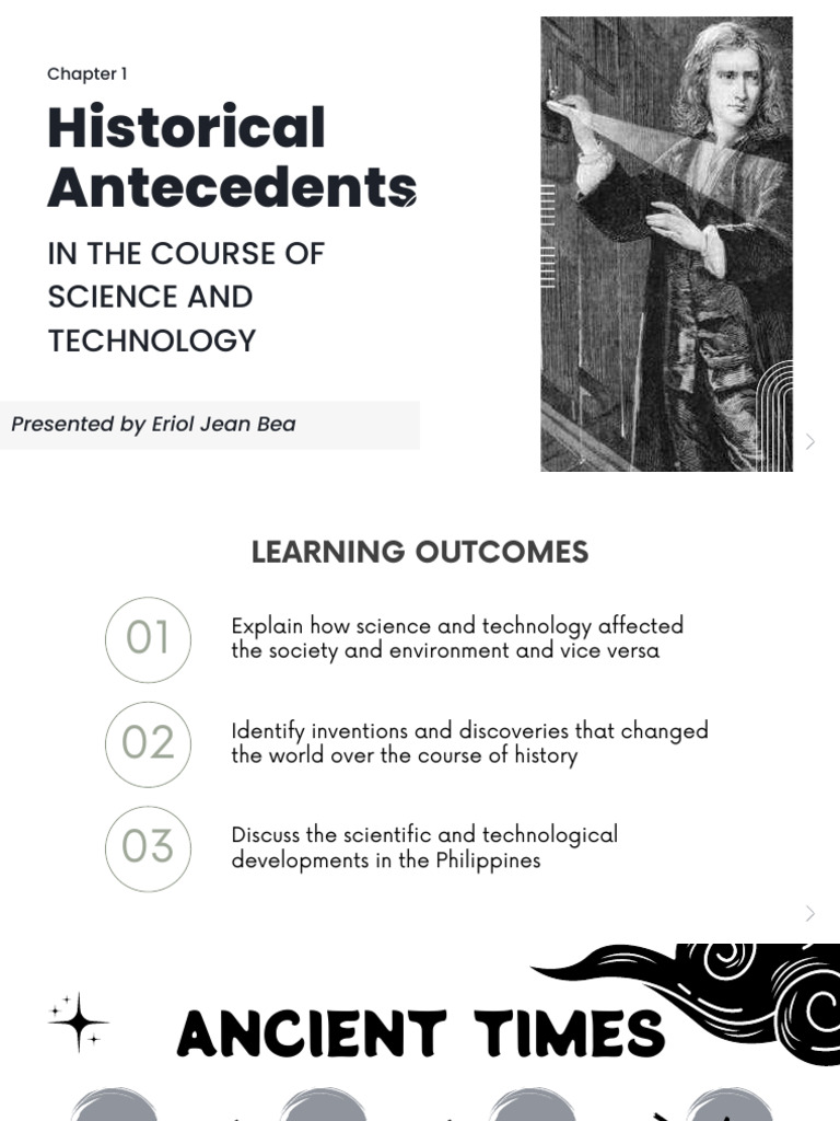Chap1 Historical Antecedents in The Course of Science and Technology ...