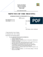 SSG Minutes of The Meeting