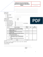 Formulir Evaluasi Proposal Penelitian Unggulan PT