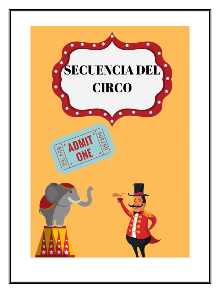 Secuencia El Circo Pdf Circo Payaso