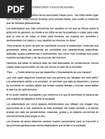 Estereotipos de género en México: impacto y cambio | PDF | Rol de ...