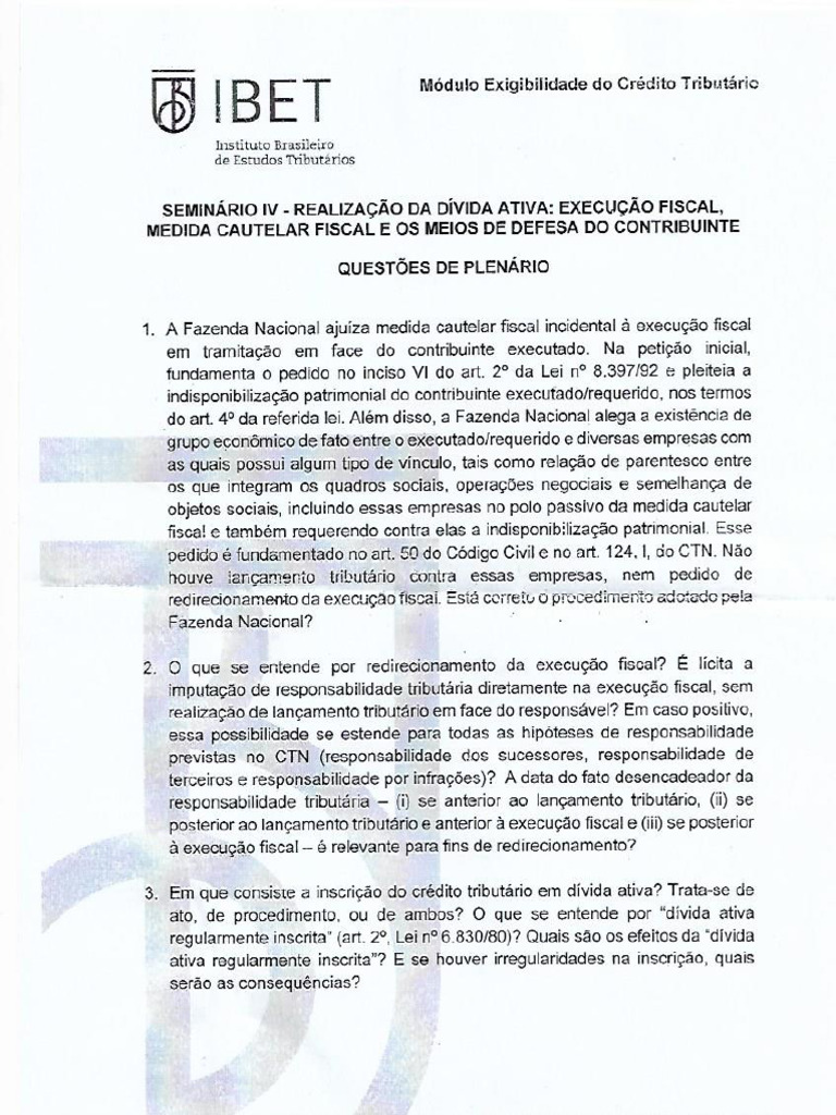 Medidas Cautelares na Lei 8397/92 | PDF | Constituição | Injunção