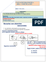 Evaluacion Diagnostica Comunicacion Primer Grado A