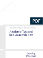 1 - Academic and Non Academic Text