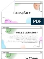 Geração Y - SOCIOLOGIA