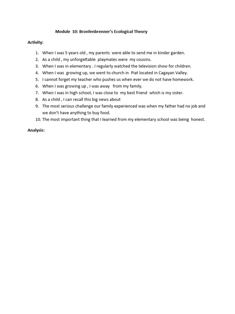 Child And Adolescent Module 10 Pdf Wellness