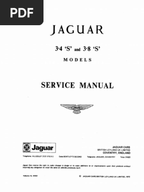Jaguar S Type Service Manual | PDF