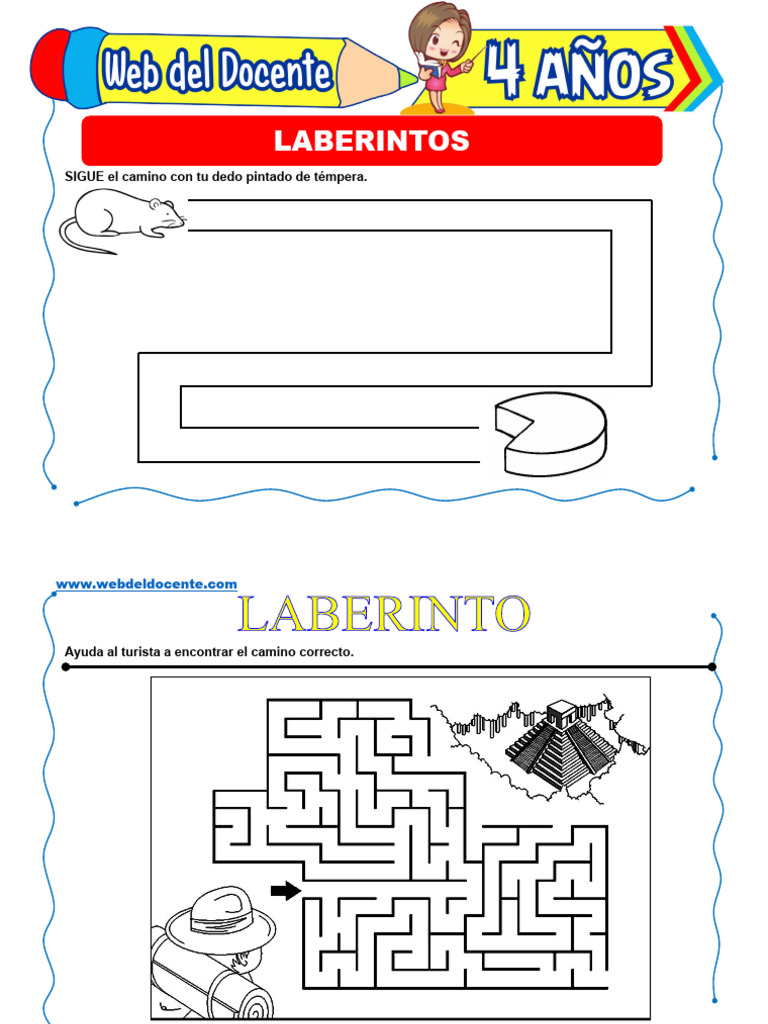 Laberintos para niños de 4 años | PDF | Cocina, comidas y vino | Hogar ...