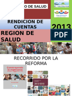 Rendición de Cuentas 2012 y 2013