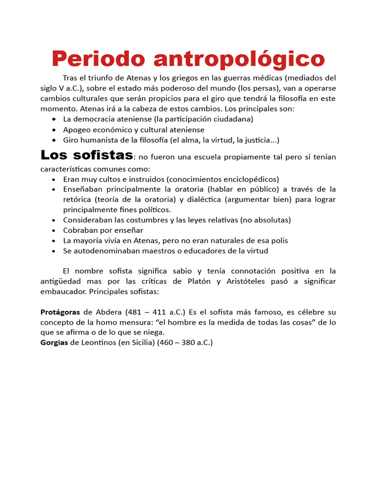 Atenas y el Auge de los Sofistas | PDF | Ciencias sociales | Filosofía