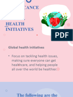 Significance OF Global Health Initiatives
