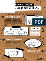 Brown and White Doodle Brainstorm Infographic