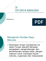 Pertemuan 1 - Sistem Informasi SDM