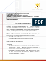 Atividade Treino - Fundamentos Da Atuação Neuropsicopedagógica IV - Linguagem