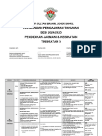 Rancangan Pengajaran Tahunan SESI 2024/2025 Pendidikan Jasmani & Kesihatan Tingkatan 5