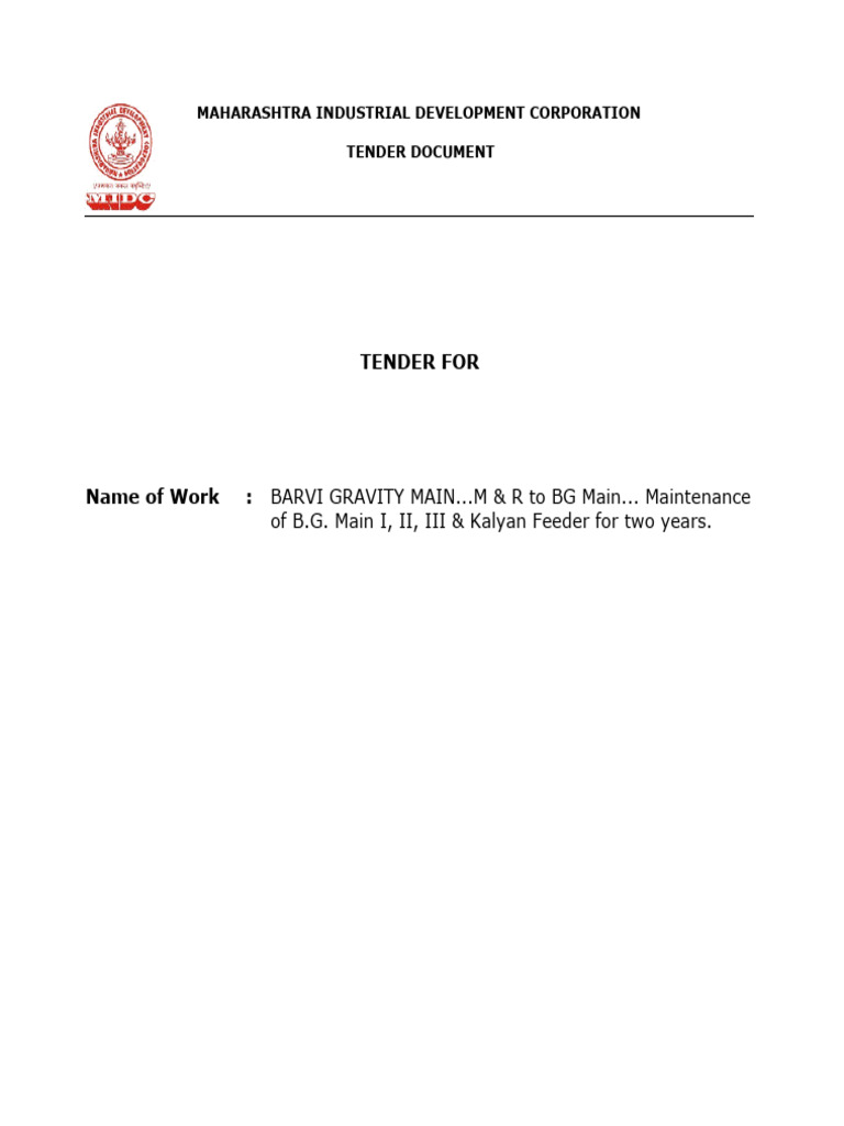 Tender Document | PDF | Taxes | Insurance