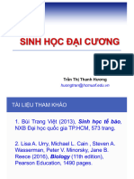 SINH HỌC ĐẠI CƯƠNG - SINH HỌC TẾ BÀO