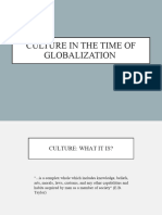 Lecture - Culture in The Time of Globalization